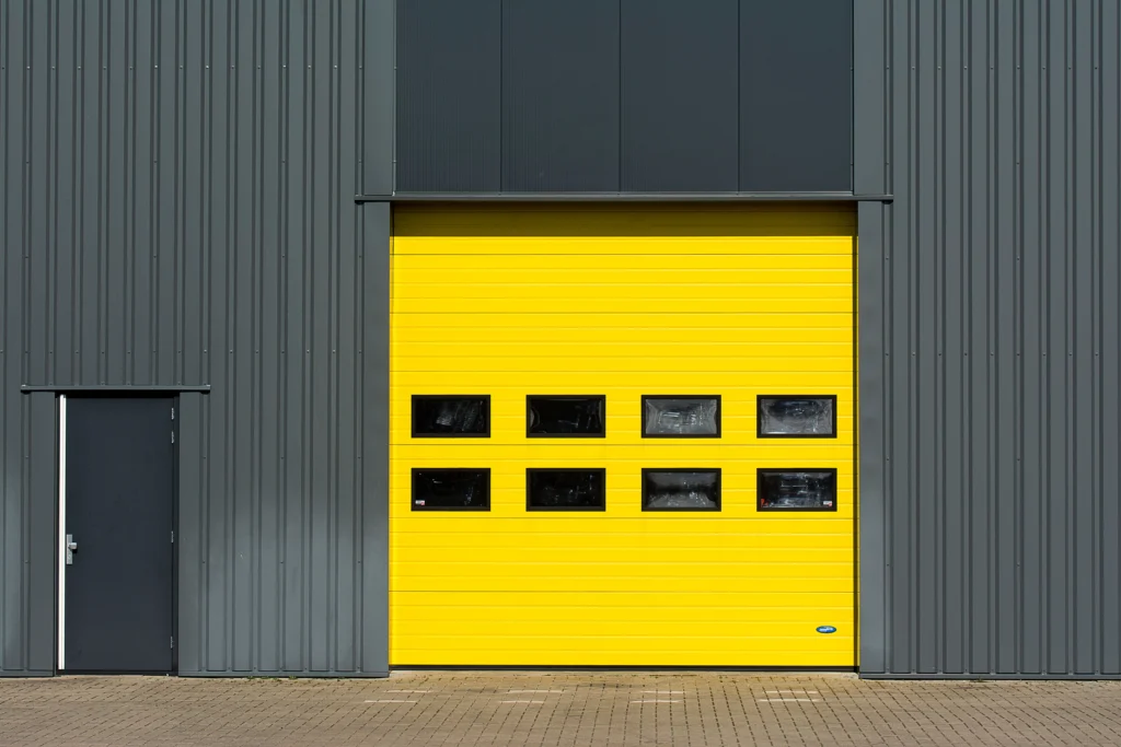 yellow commercial garage door installation tallahassee